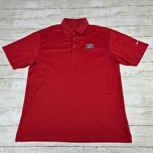 Nike Golf Mens Red 2010 US Open Pebble Beach Dri-FIT Polo Shirt Size Medium